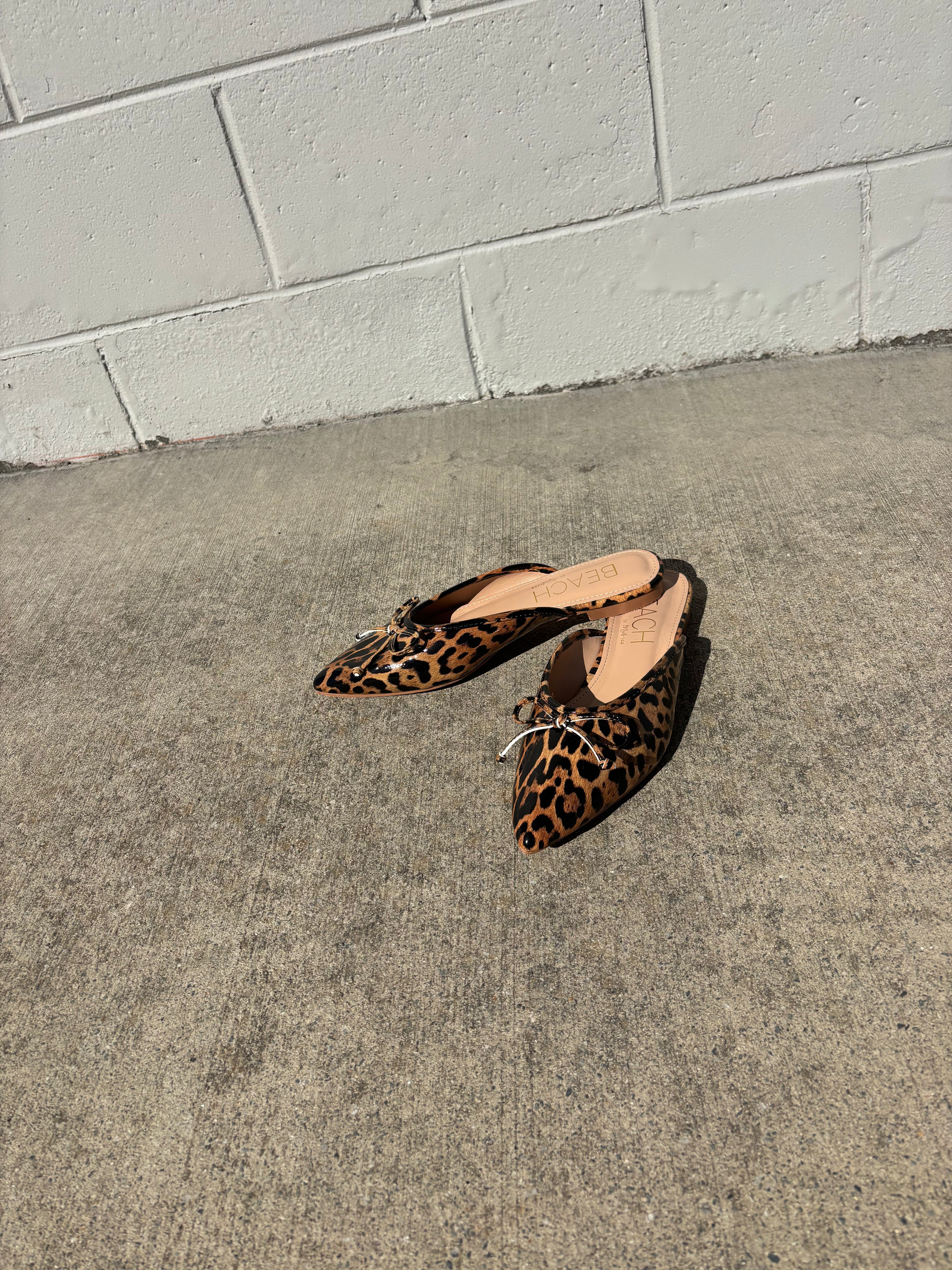 Reggie Leopard Mules