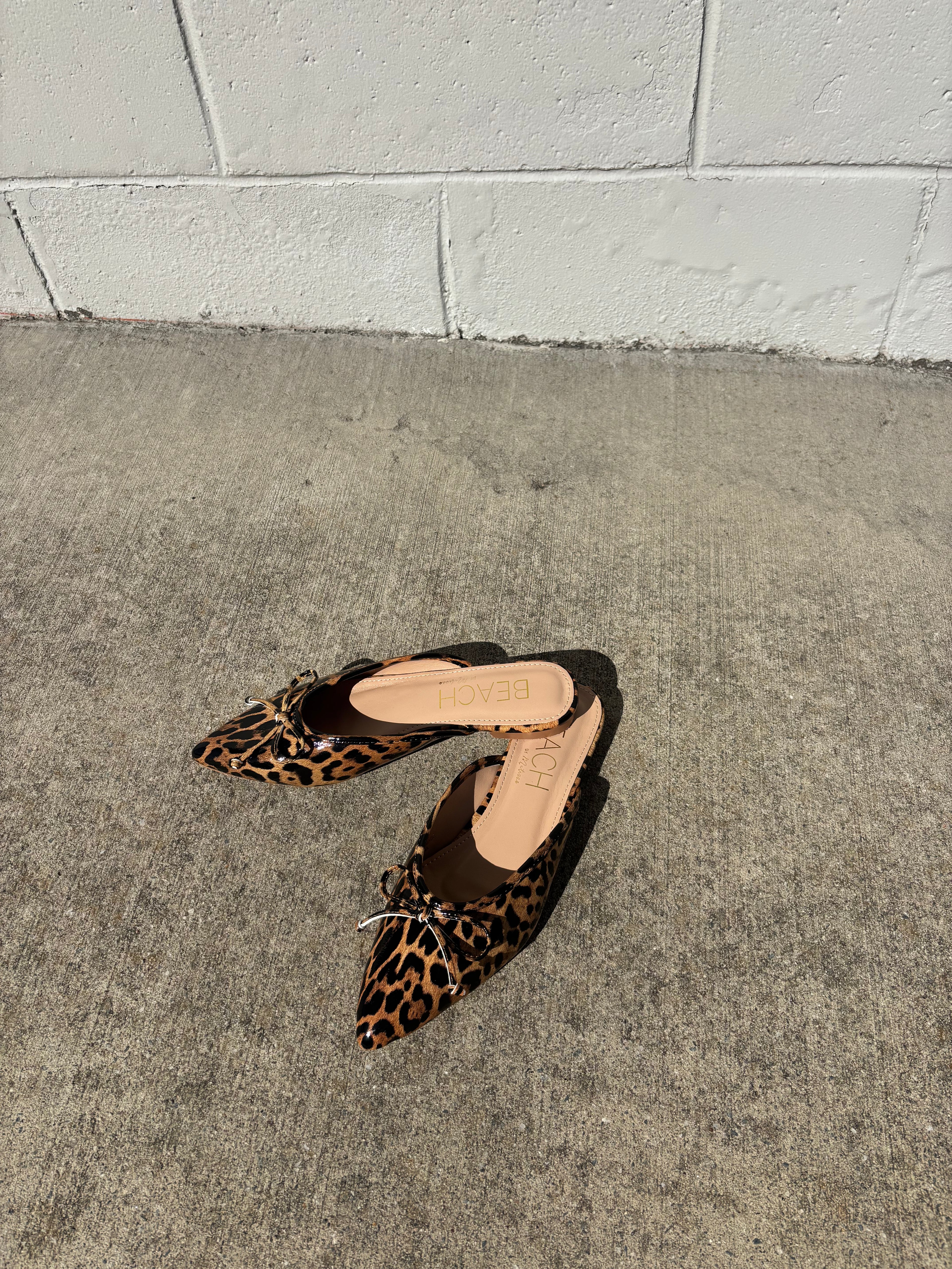 Reggie Leopard Mules