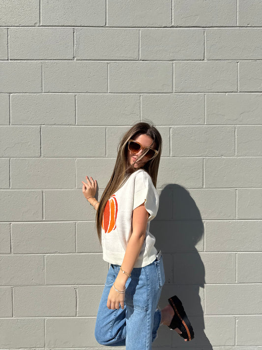 Erin Pumpkin Sweater