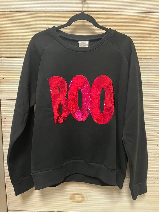 Boo Bedazled Crewneck