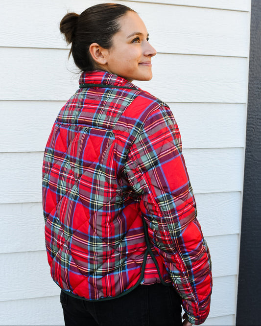 Ruby Red Plaid Jacket
