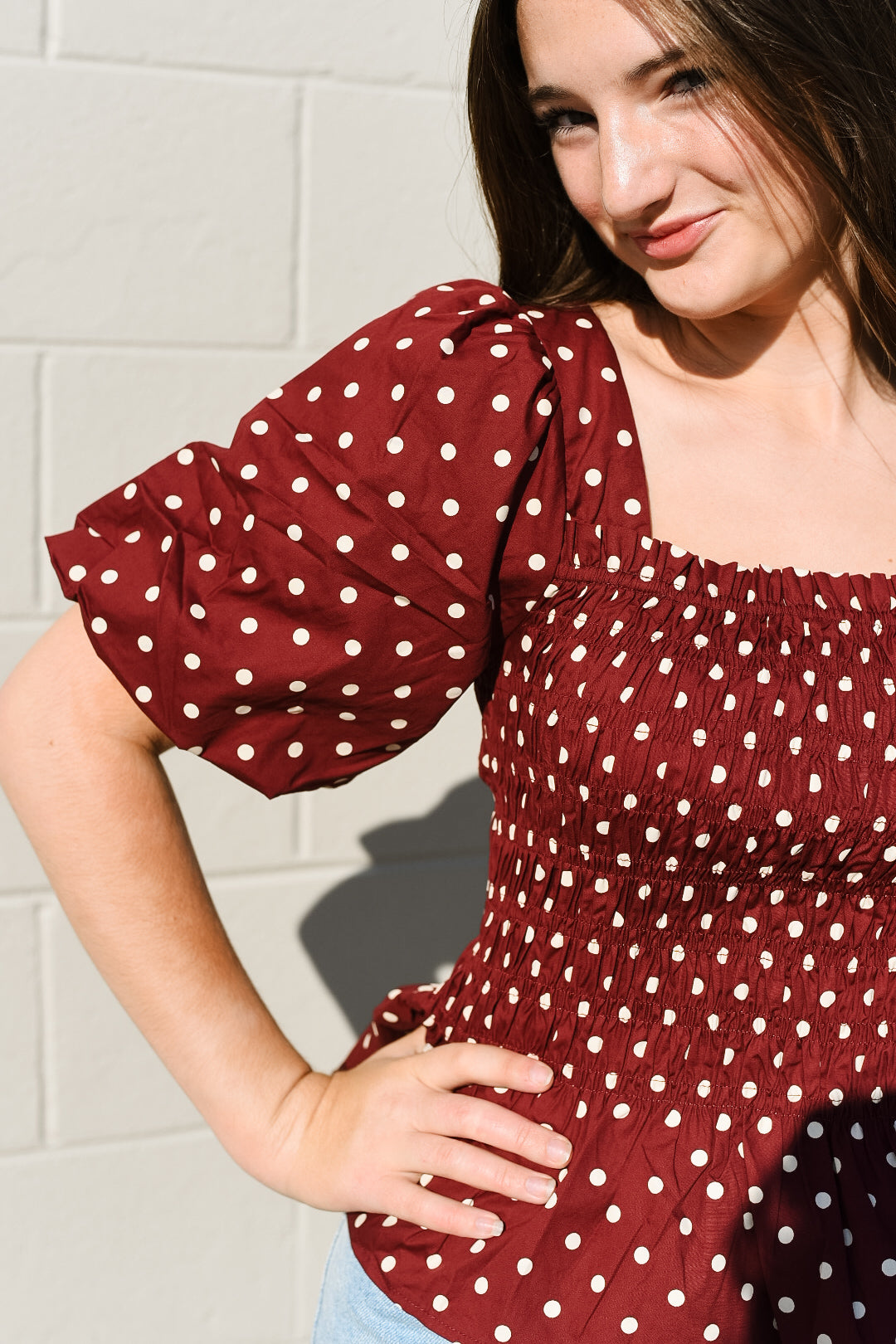 Dafne Peplum Top