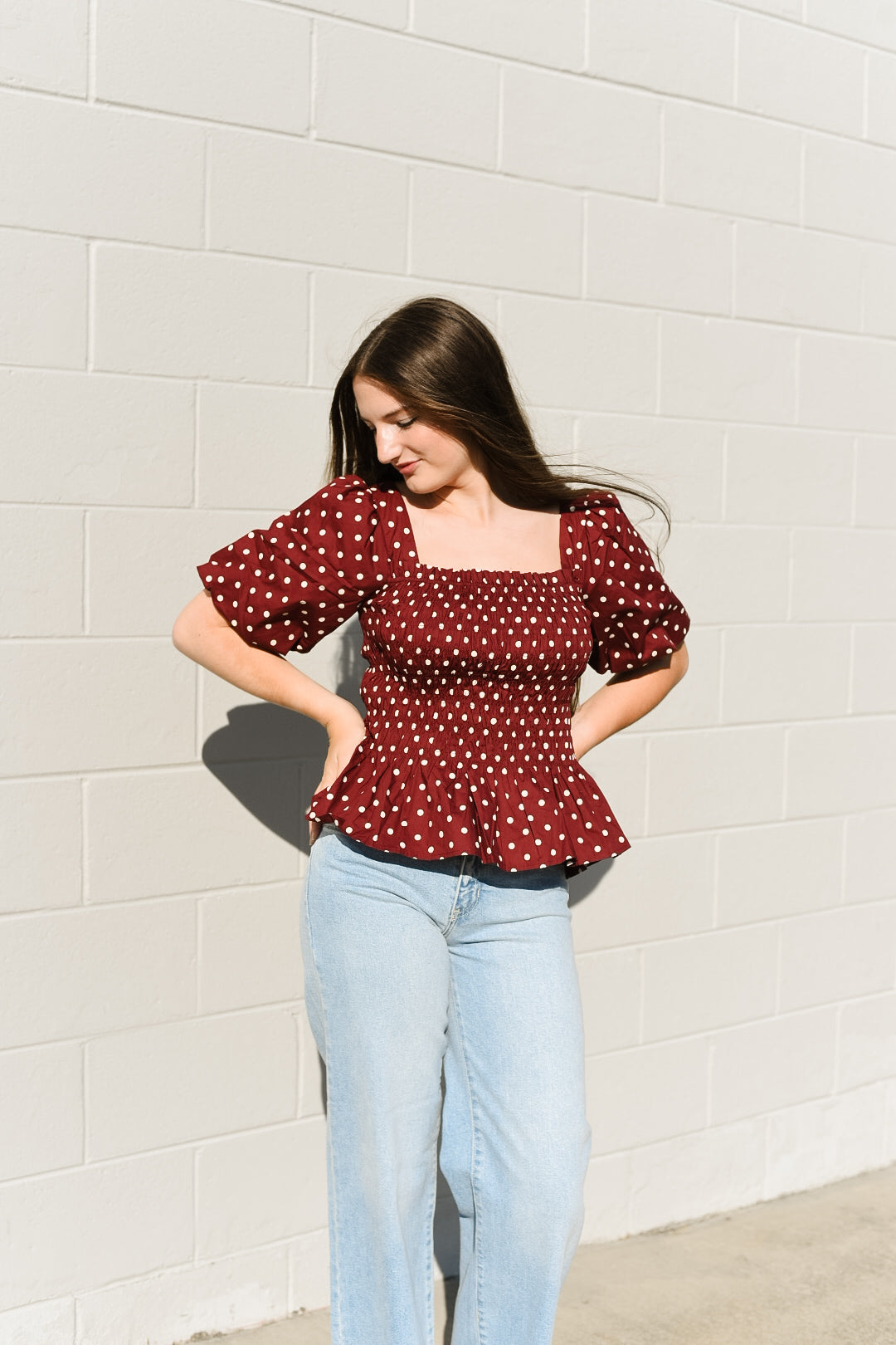 Dafne Peplum Top