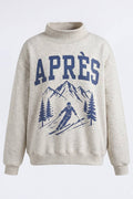 Apres Ski Reversible Mock Neck Sweatshirt