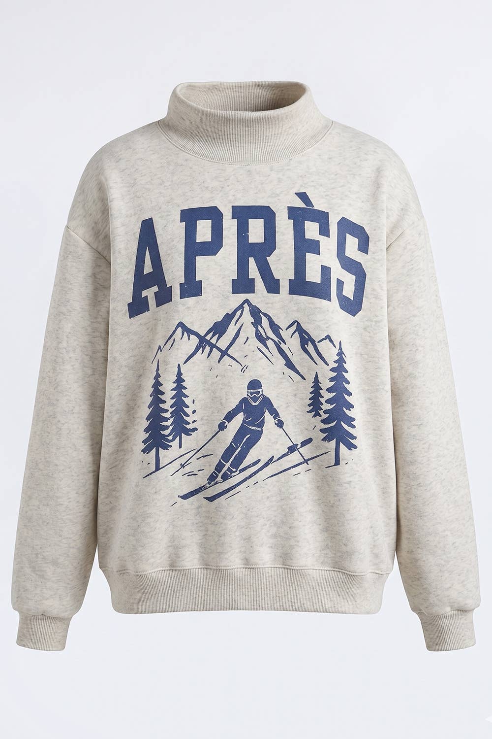 Apres Ski Reversible Mock Neck Sweatshirt