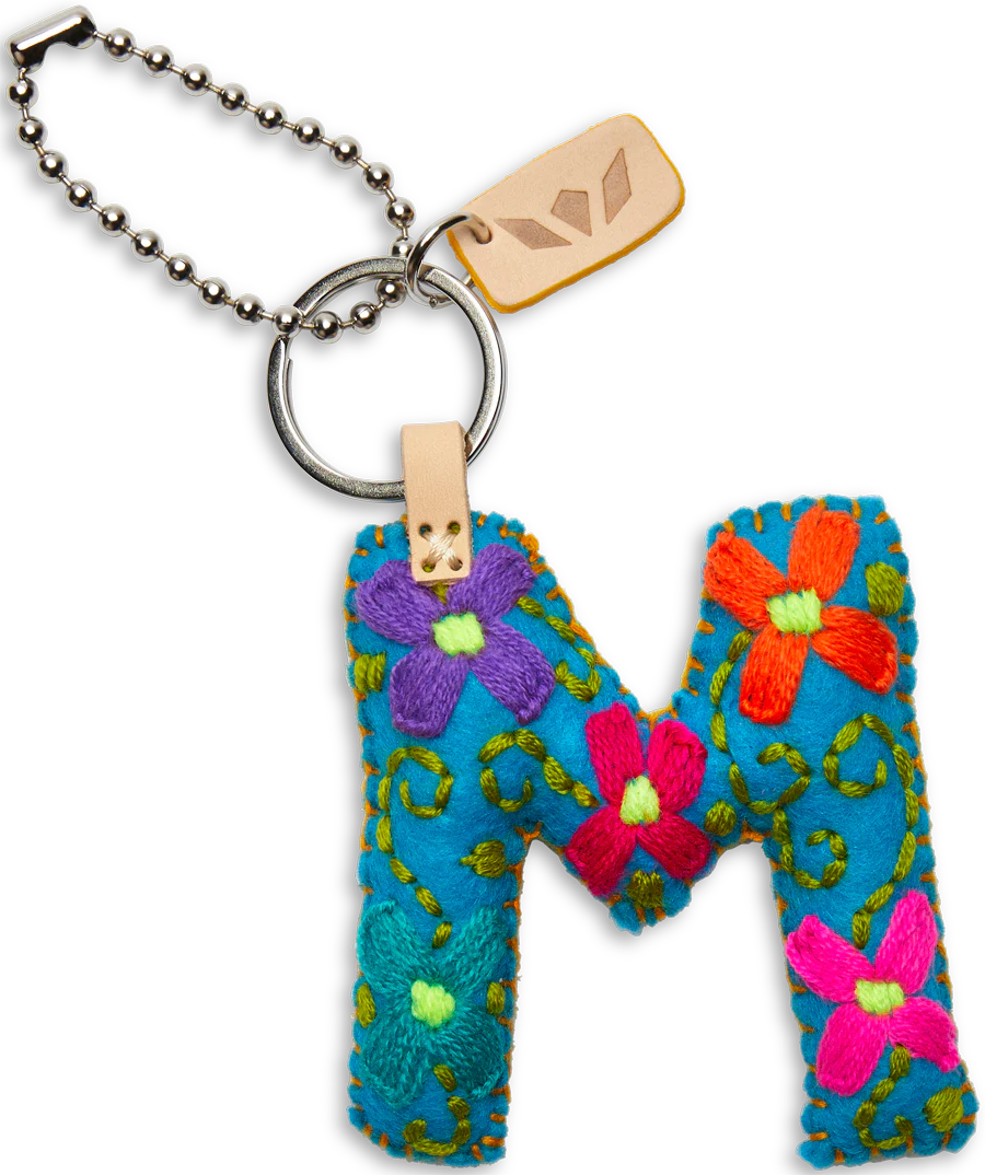 Consuela Turquoise Felt Alphabet Letter Charm