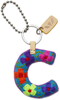 Consuela Turquoise Felt Alphabet Letter Charm