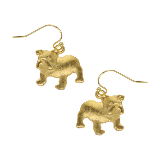 Susan Shaw Georgia Bulldog Earrings
