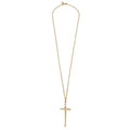 Susan Shaw Elongated Long Cross Necklace
