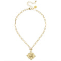 Susan Shaw Bulldog Paperclip Necklace
