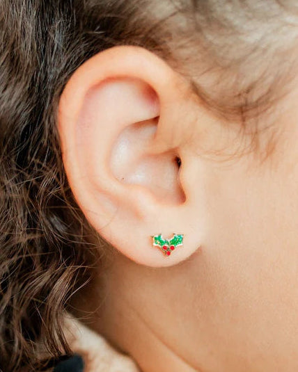 Linny Co Holly Berry Earrings
