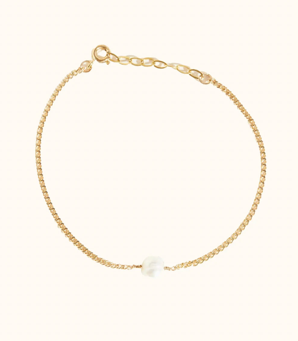 ABLE Pearl Curb Bracelet