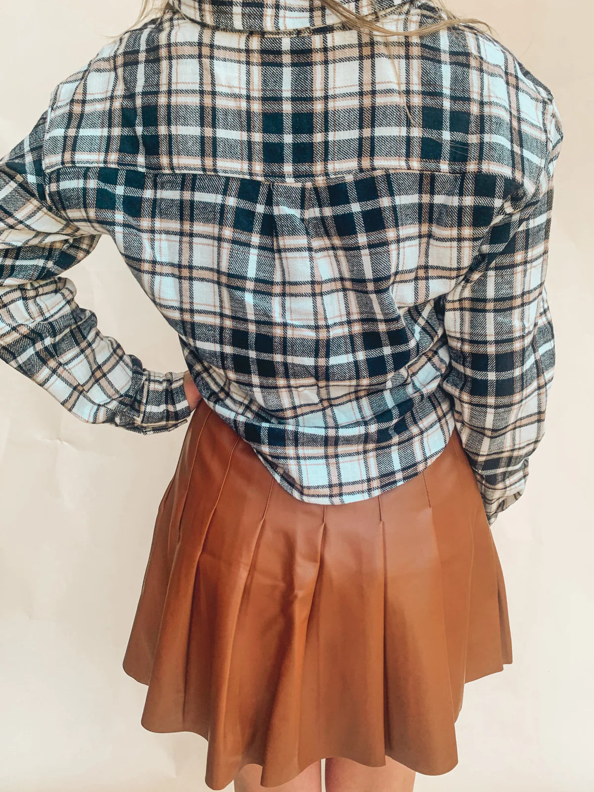 Cowgirl Chic Leather Skirt