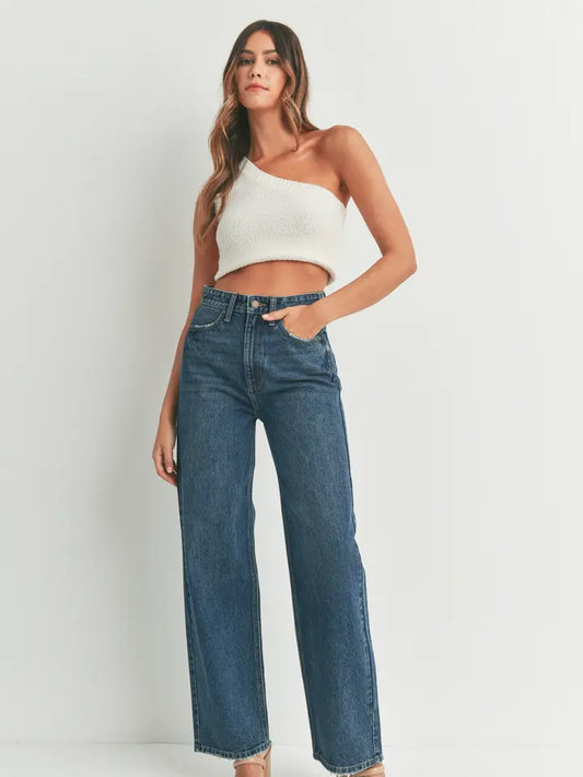 JBD High Waisted Skater Dark Wash Jean