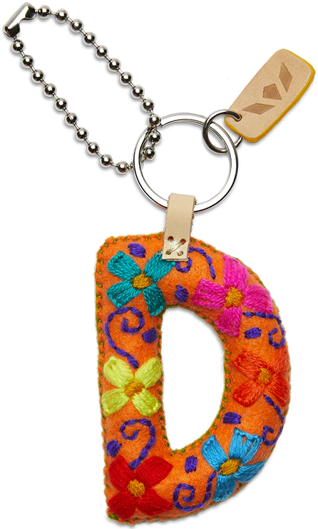 Consuela Orange Felt Alphabet Charms