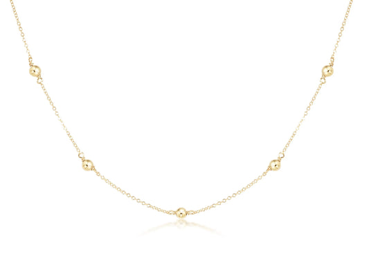 eNewton Simplicity Gold Necklace