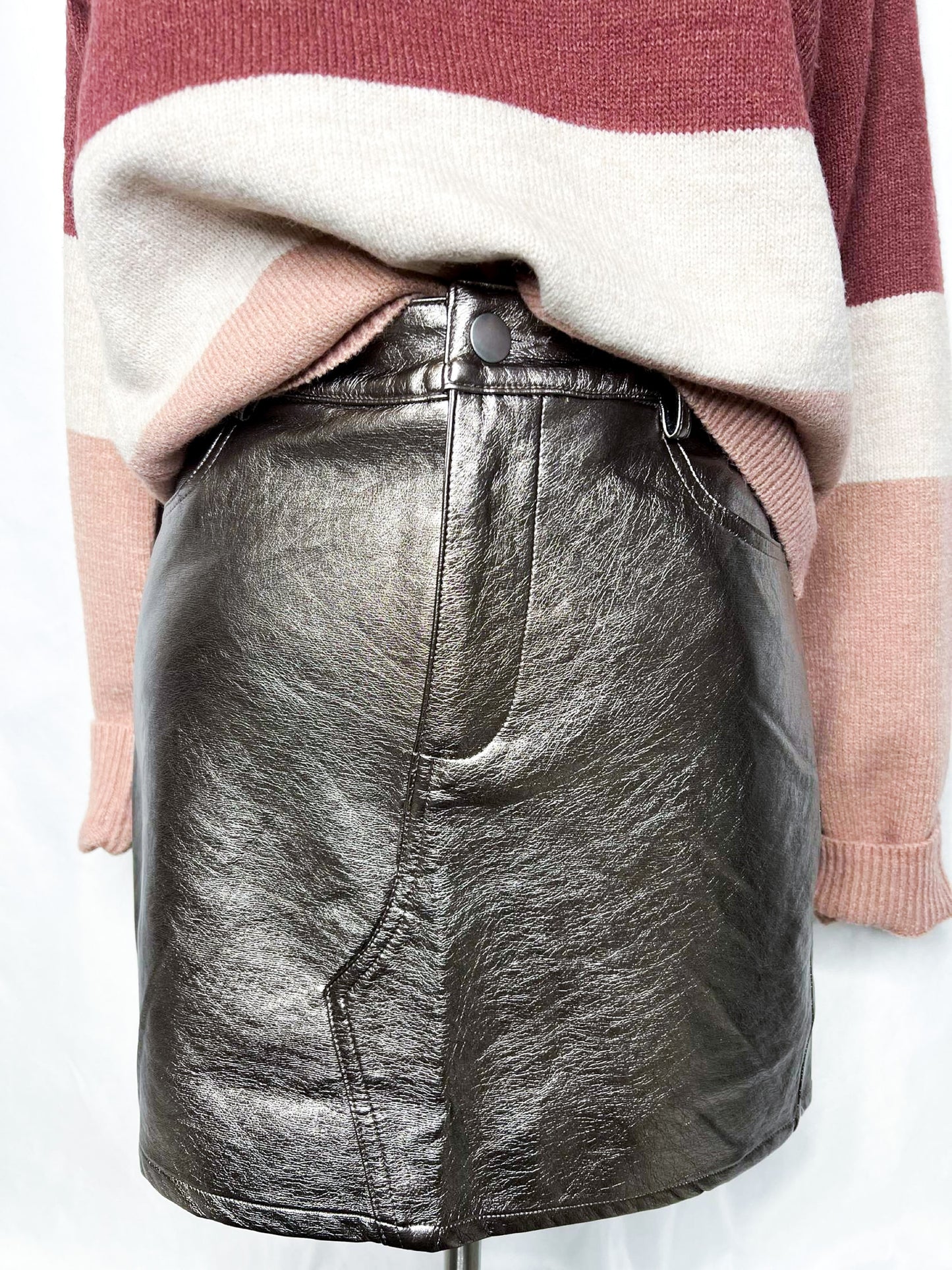 Farcy Leather Skirt