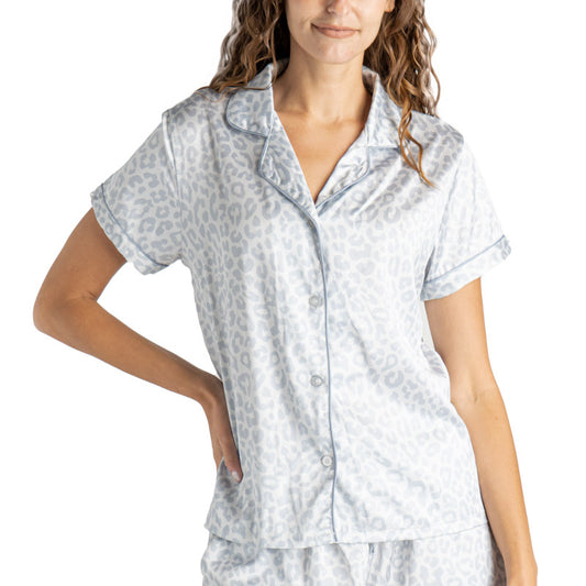 Hello Mello Satin Pajama Top